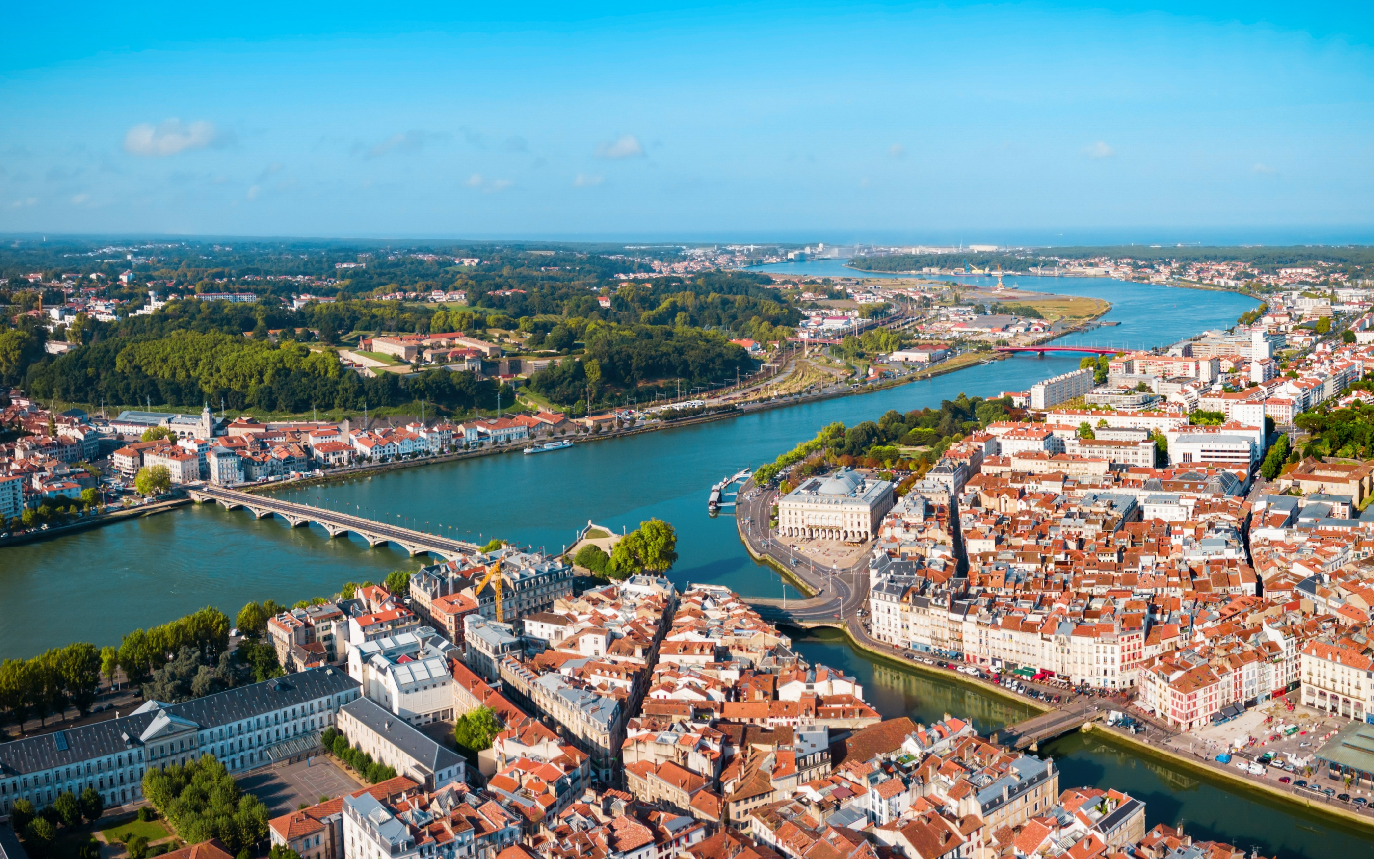 Aerial view of France