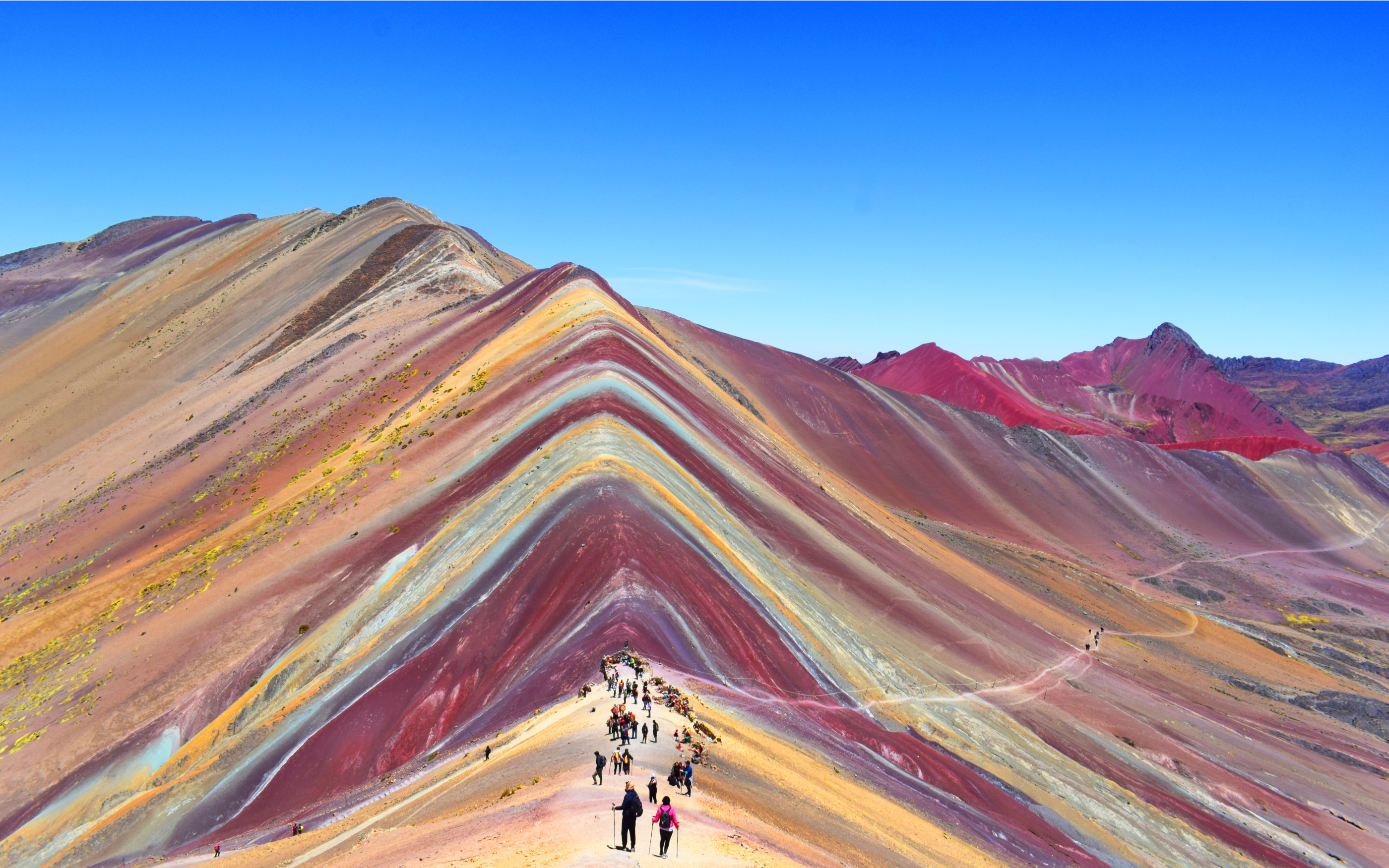Photo of colorful rocks in Peru